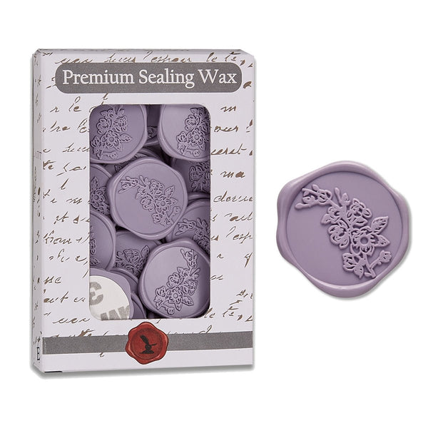 Sweet Magnolia Wedding Adhesive Wax Seal Quick - Ship Stickers 25PK - 6 Colors - Nostalgic Impressions