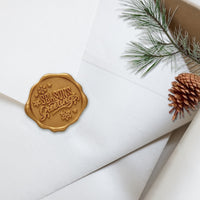 Assorted Christmas Adhesive Wax Seal Stickers for Christmas Cards and Holiday Mail (25-Pack)
