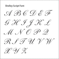 Shelley Script Single Initial Adhesive Wax Seals #8831 Bundle with Stamp - Nostalgic Impressions