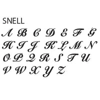 Intertwined Snell 2 Letter Monogram Custom Wax Seal Stamp with Rosewood Wood Handle - Nostalgic Impressions