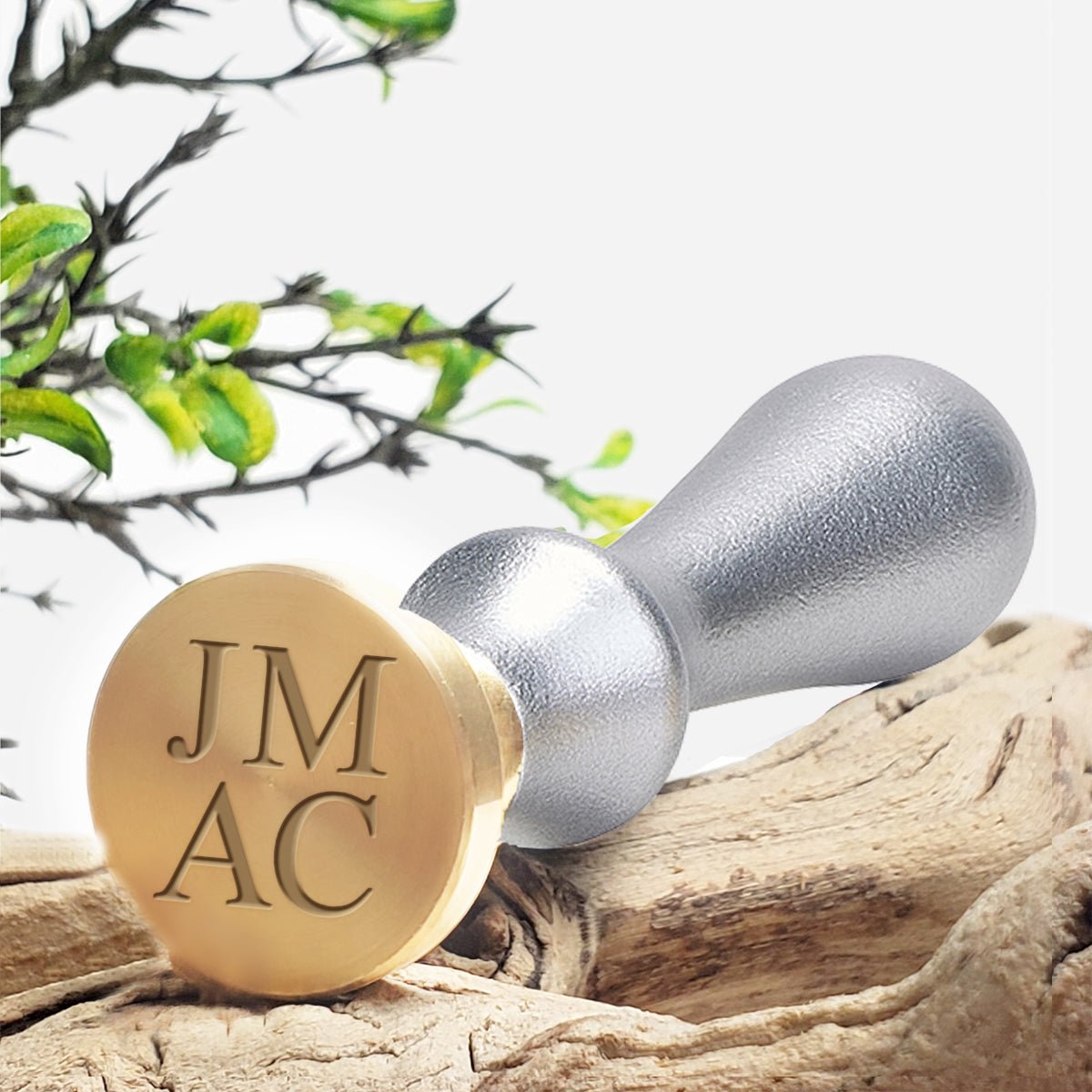 Stacked 4 - Letter Custom Monogram Wax Seal Stamp #2510 - Nostalgic Impressions