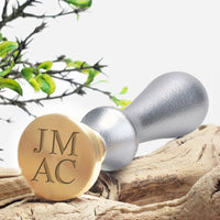 Stacked 4 - Letter Custom Monogram Wax Seal Stamp #2510 - Nostalgic Impressions