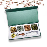 Wax Seal Starter Kit with Choice of 4 Bead Waxes, Spoon and space for your own stamp - Nostalgic Impressions