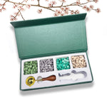 Wax Seal Starter Kit with Choice of 4 Bead Waxes, Spoon and space for your own stamp - Nostalgic Impressions