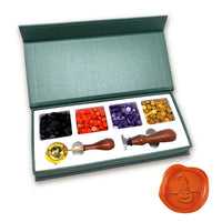 Halloween Wax Seal Kit with 4 Bead Waxes, Spoon and Wax Seal Stamp in multl design choices (Copy)