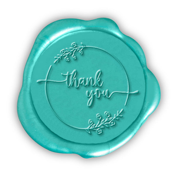 Thank You Wax Seal Stamp #593- USA Handcrafted