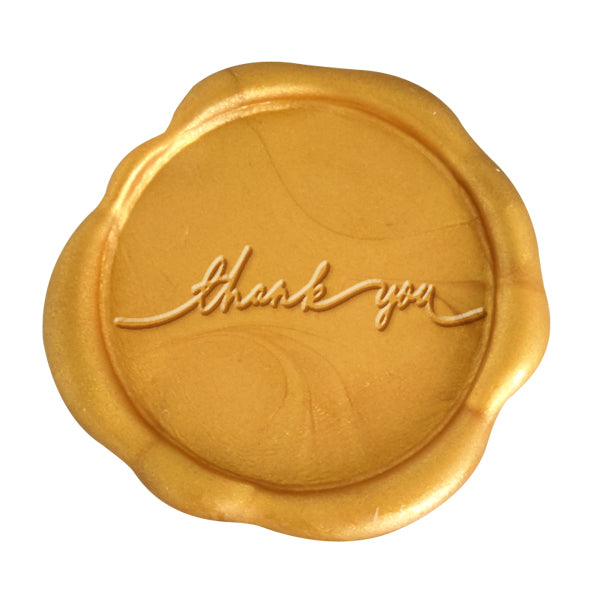 Thank You Wax Seal Stamp #594- USA Handcrafted