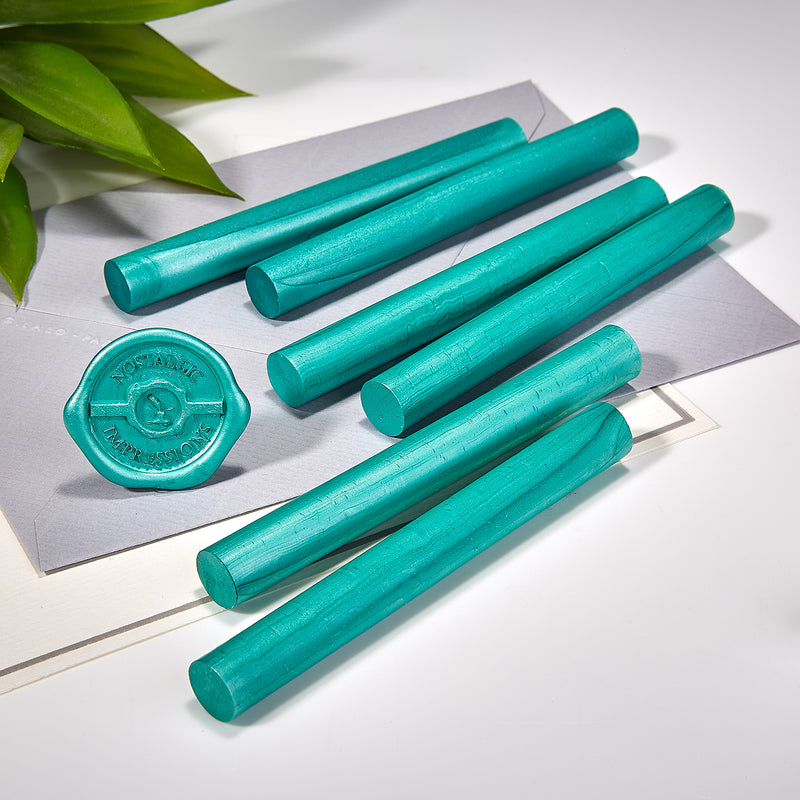Teal/Jade Glue Gun Sealing Wax - Pack of 6 - Nostalgic Impressions