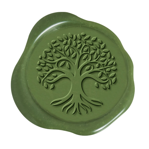Tree of Life Adhesive Wax Seal Stickers for Envelopes and Invitations (25-Pack)