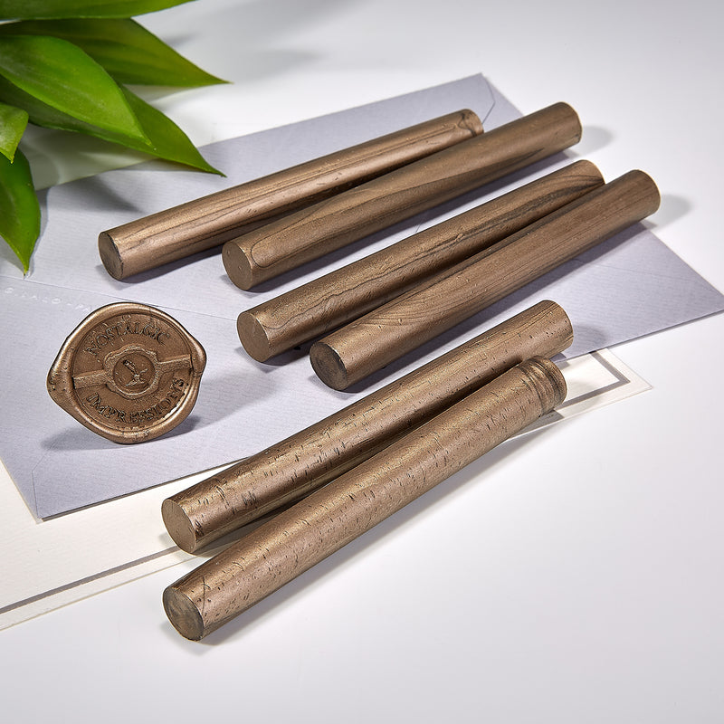 Umber Premium Glue Gun Sealing Wax - Pack of 6 - Nostalgic Impressions