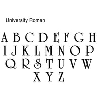 Intertwined University 2 Letter Monogram Custom Wax Seal Stamp with Rosewood Wood Handle - Nostalgic Impressions