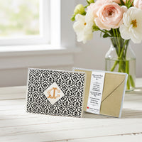 Personalized Intertwined Victorian Monogram Foil Note Cards Boxed Set by Nostalgic Impressions