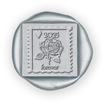 Vintage Rose Forever Postage Stamp Wax Seal Stamp #6417- USA Handcrafted