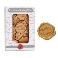 We Do Wedding Adhesive Wax Seal Quick - Ship Stickers 25PK - 2 Colors - Nostalgic Impressions