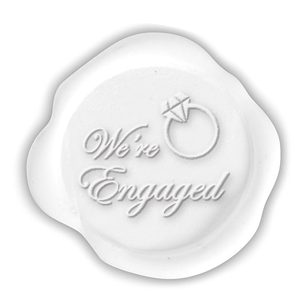 We're Engaged Wax Seal Stamp #5068 -USA Handcrafted
