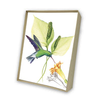 Hummingbird Green Italian Note Cards Boxed Sets 4x6" - by Tassotti Italy 8/8 - Nostalgic Impressions