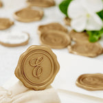 Initial Adhesive Wax Seal Quick-Ship Stickers 25PK