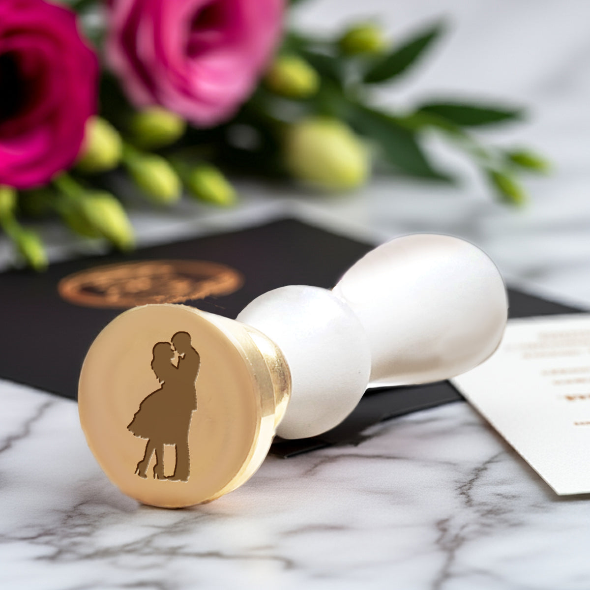 Loving Couple Wax Seal Stamp #6402-USA Handcrafted