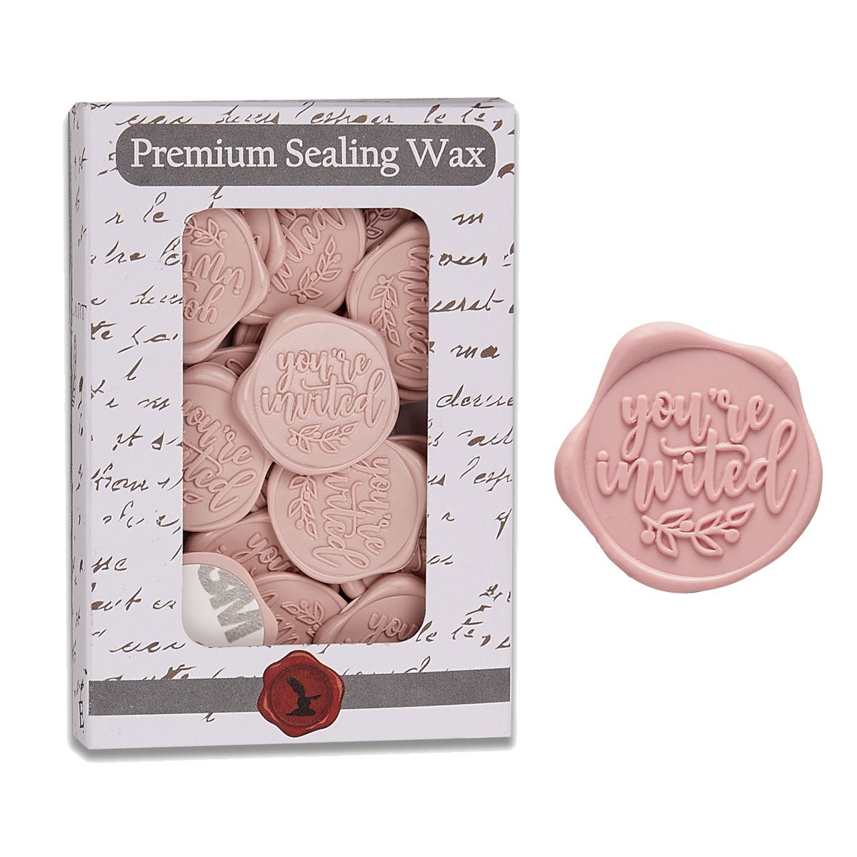 You're Invited Adhesive Wax Seal Quick - Ship Stickers 25PK - 6 Colors - Nostalgic Impressions