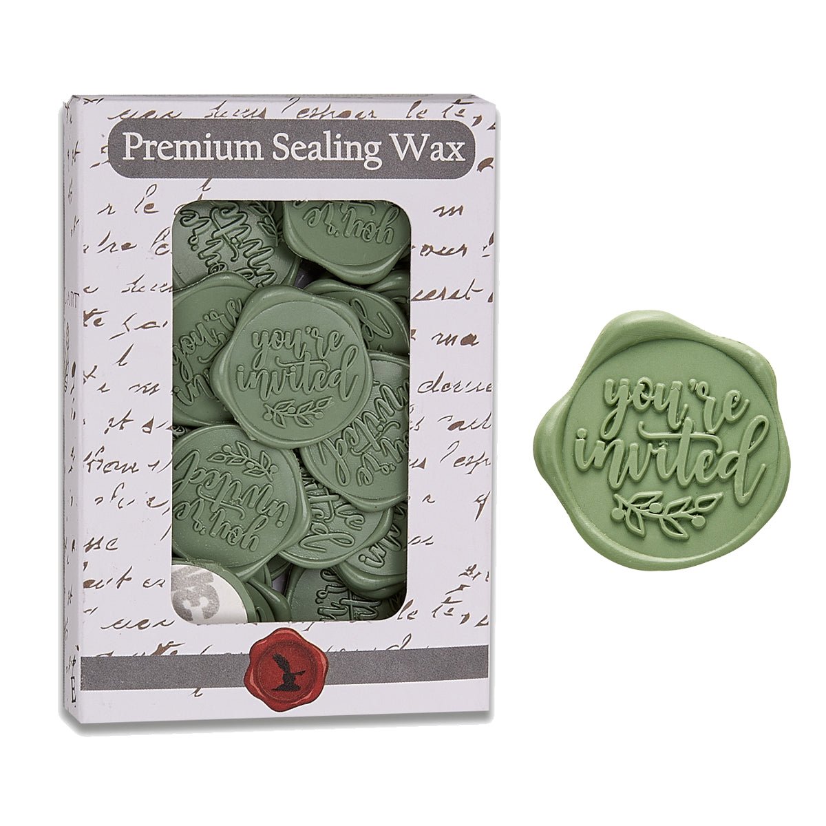 You're Invited Adhesive Wax Seal Quick - Ship Stickers 25PK - 6 Colors - Nostalgic Impressions
