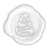 You are Invited Wedding Cake Wax Seal Stamp #597- USA Handcrafted