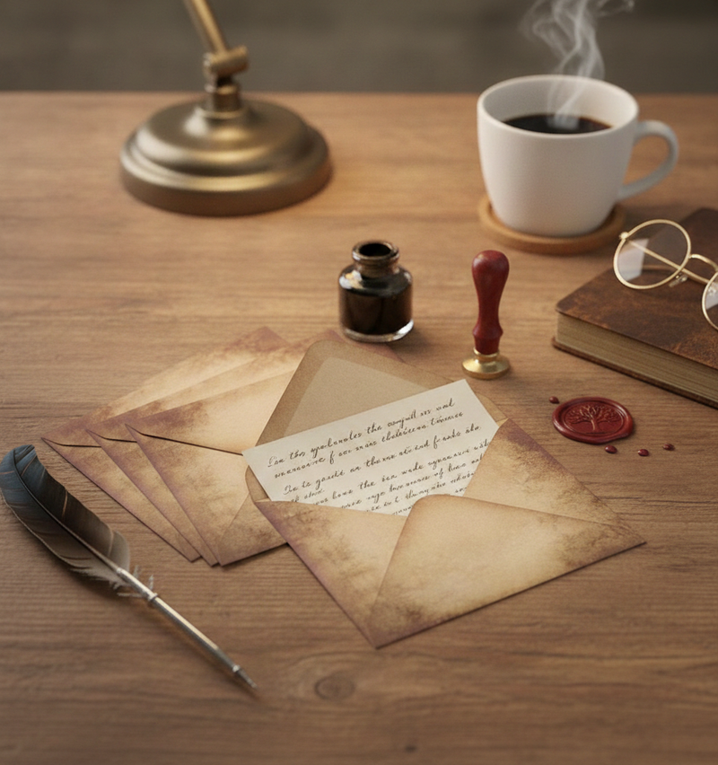 Aged Parchment  Envelopes-A6 size-10/Pk