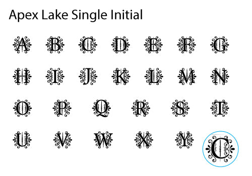 Apex Initial Adhesive Wax Seals #1155 Bundle with Stamp - Nostalgic Impressions