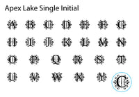 Apex Initial Adhesive Wax Seals #1155 Bundle with Stamp - Nostalgic Impressions