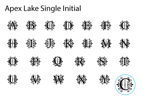 Apex Lake Font Chart - Nostalgic Impressions