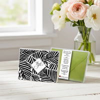 Thank You Black Foil Note Cards Boxed Set by Nostalgic Impressions