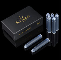 Luxury Fountain Pen Refills Blue or Black- Pk of 20