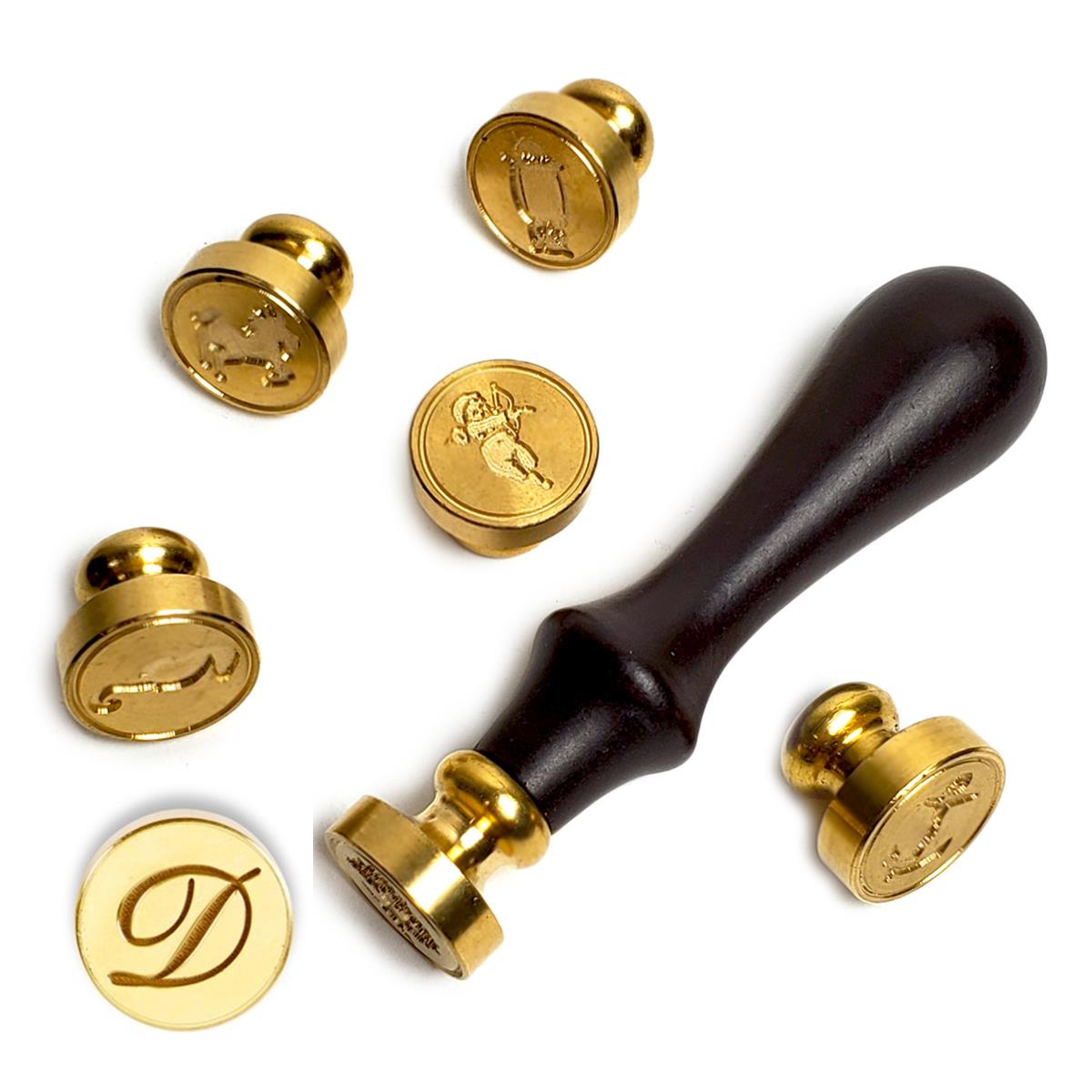 Brass Die Grab Bag Set with Brown Handle - Nostalgic Impressions