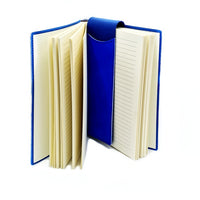 Manufactus Italian Leather Journal with Integrated Pen Holder - Open View - Sold by Nostalgic Impressions