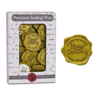 Merry Christmas Adhesive Wax Seal 25pk Quick - Ship Stickers - Nostalgic Impressions