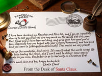 North Pole Post Wax Seal Stationery Kit in Wood Keepsake Box