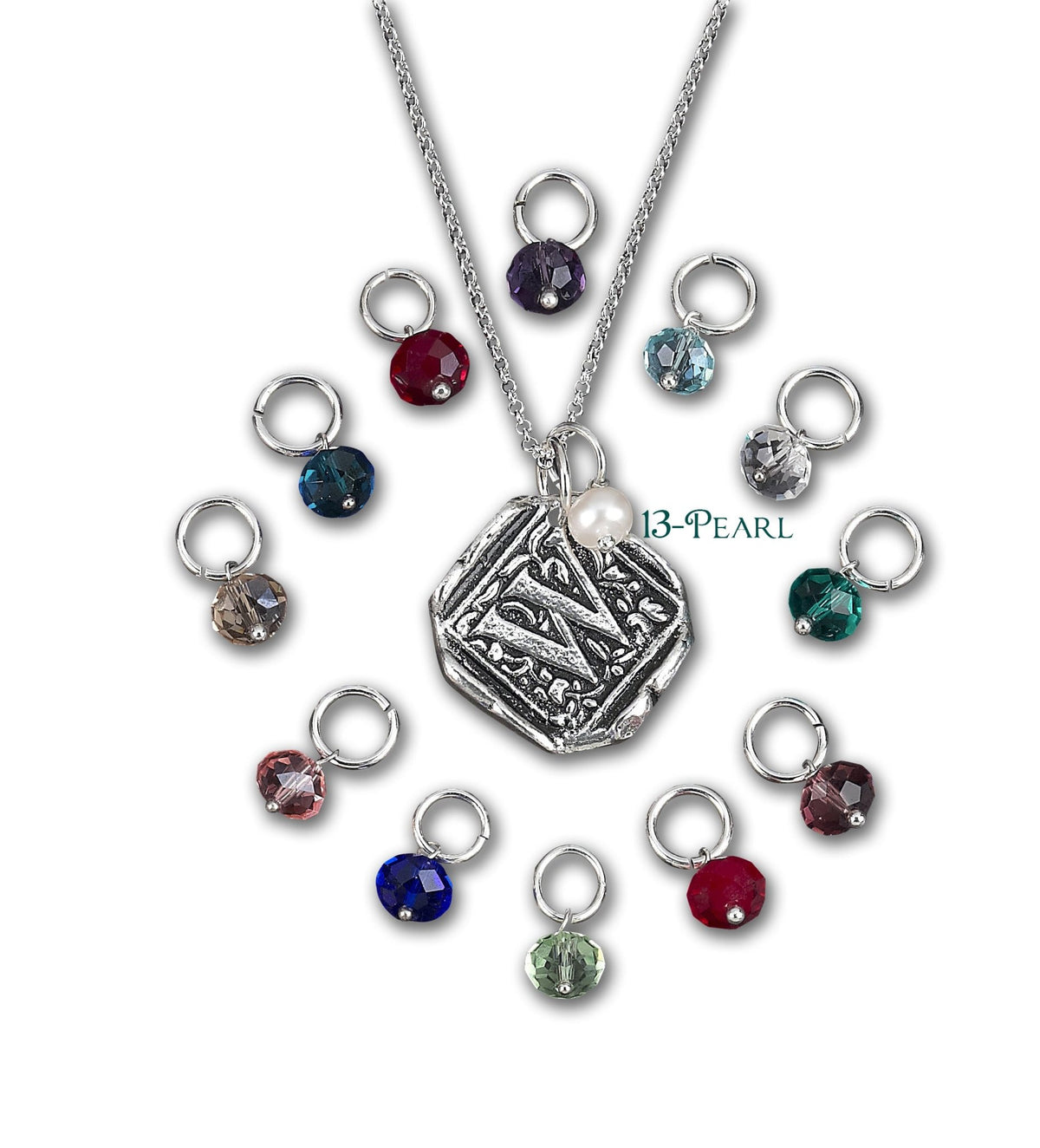 Birthstone or Pearl Bead Attachments with Sterling SilverJumpring - Nostalgic Impressions