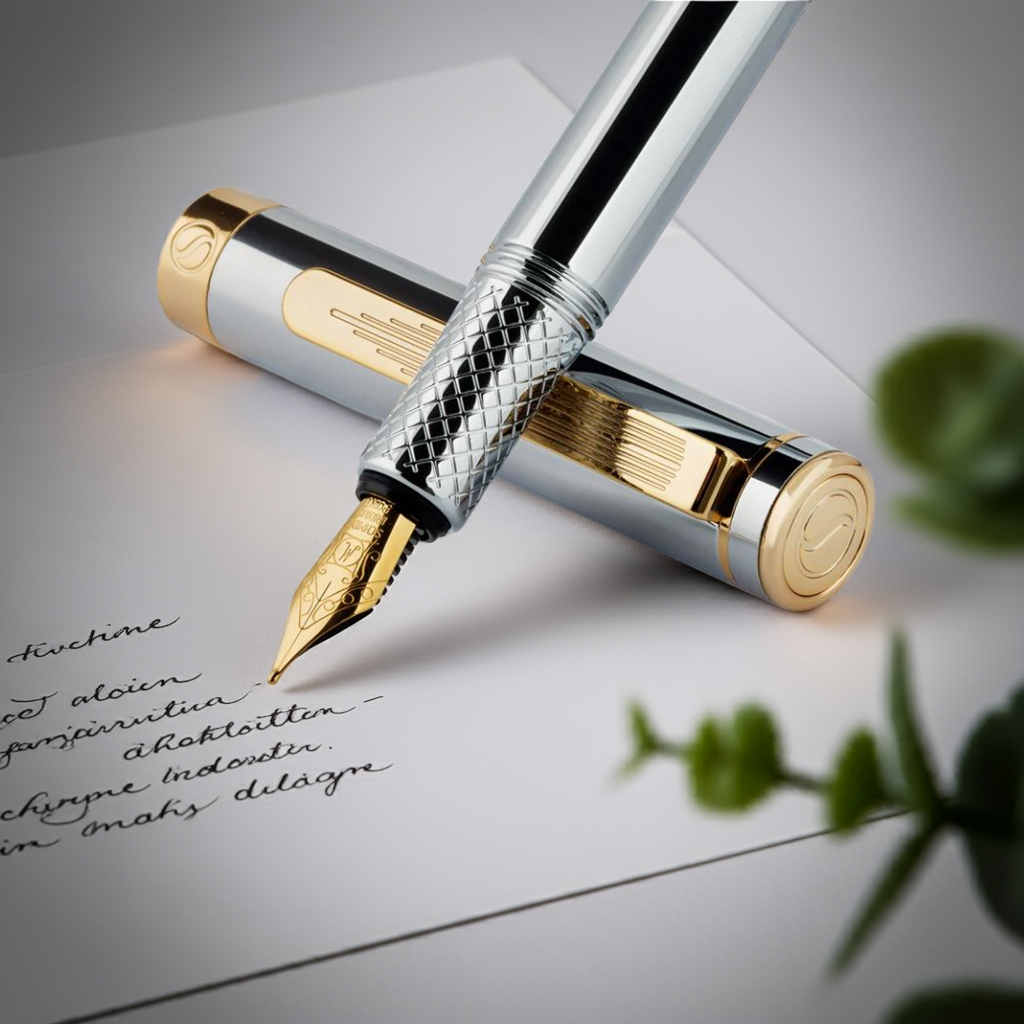 Luxury Fountain Pen Executive Gift Set with Medium Nib-multi-colors