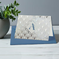 Personalized Floral Initial Foil Note Cards with Envelopes  by Nostalgic Impressions