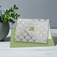 Personalized Foil Note Cards: Choose Design, Initial Font & Envelope by Nostalgic Impressions
