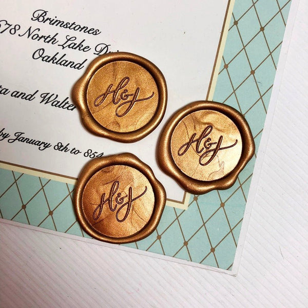 TEST PRODUCT Adhesive Wax Seal Stickers Logo or Art - Standard Sizes 3/4", 1" and 1 1/4" Finished Size - Nostalgic Impressions