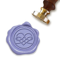 Filigree Heart Wedding Wax Seal Stamp with White Wood Handle #1349 - Nostalgic Impressions