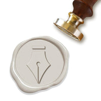Nib Custom Wax Seal Stamp #4451 with Rosewood Handle - Nostalgic Impressions