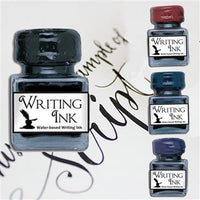 Writing Calligraphy Ink - Desktop square bottle with wax seal screw cap - Nostalgic Impressions