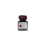 Writing Calligraphy Ink-Desktop square bottle with wax seal screw cap - Burgundy