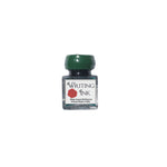 Writing Calligraphy Ink-Desktop square bottle with wax seal screw cap - Green