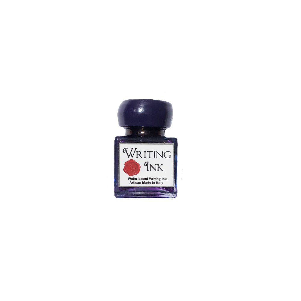 Writing Calligraphy Ink - Desktop square bottle with wax seal screw cap - Nostalgic Impressions