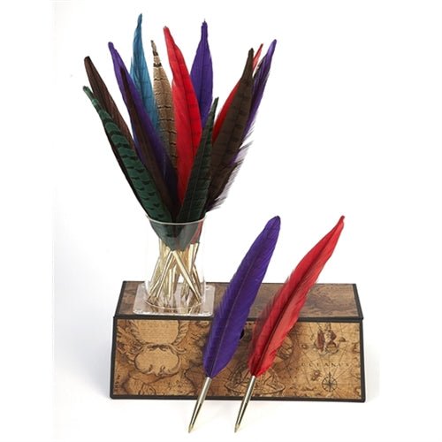 Pheasant Feather Ballpoint Pen - Refillable - Nostalgic Impressions