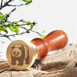Panda Bear Custom Wax Seal Stamp with Rosewood Handle #3408 - Nostalgic Impressions