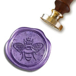 Bee with Crown Custom Wax Seal Stamp #3701 with Rosewood Handle - Nostalgic Impressions