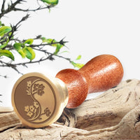 Botanicals Flowers & Trees Wax Seal Stamps with Rosewood Handle - Multiple Design Options - Nostalgic Impressions